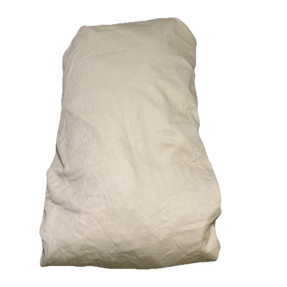 Pottery Barn Tailored Twill Small Sofa Canvas Cream Loose-Adjust SlipCover New  - Picture 3 of 16